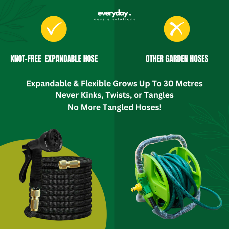 Knot-Free Expandable Water Hose