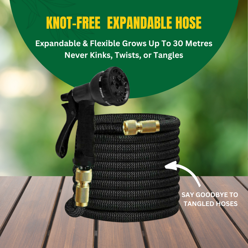 Knot-Free Expandable Water Hose