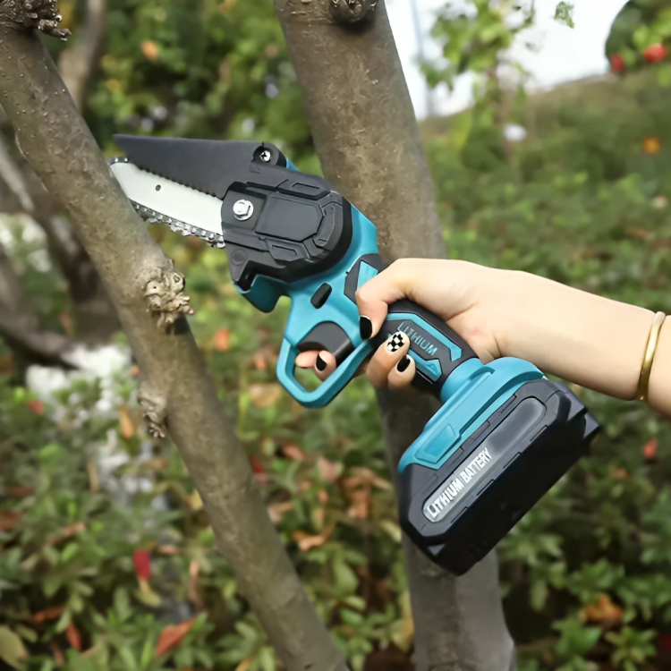 6'' Cordless Electric Chainsaw with Rechargeable Battery